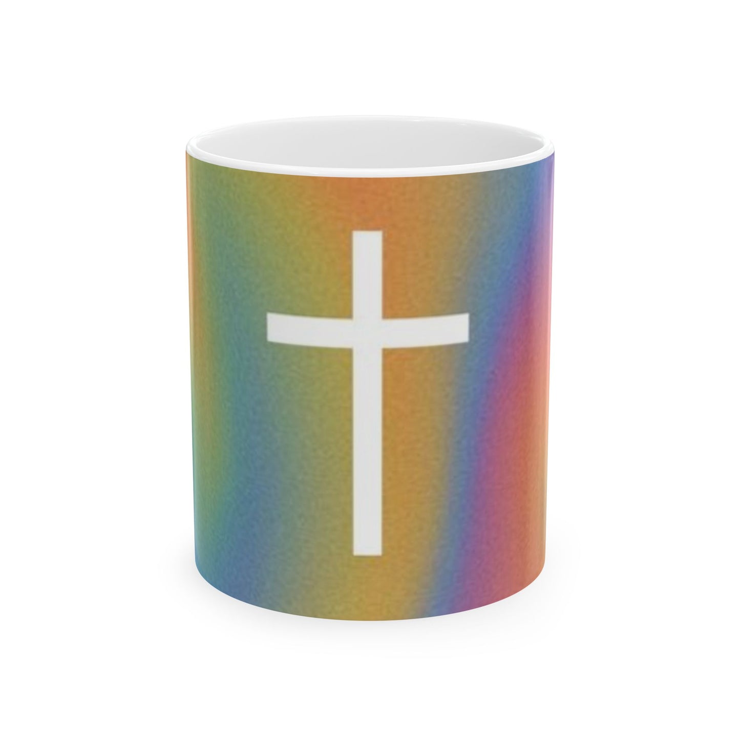 Rainbow Cross Mug