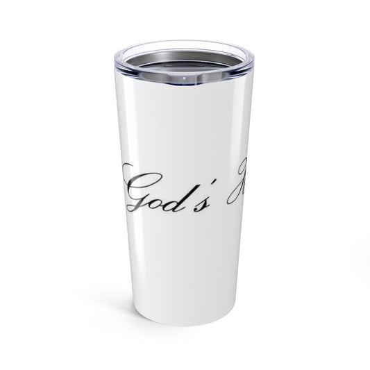 Inspirational Tumbler – 20oz Travel Coffee Cup, God's Hands Design, Motivational Gift for Friends, Daily Use, Thoughtful Celebration