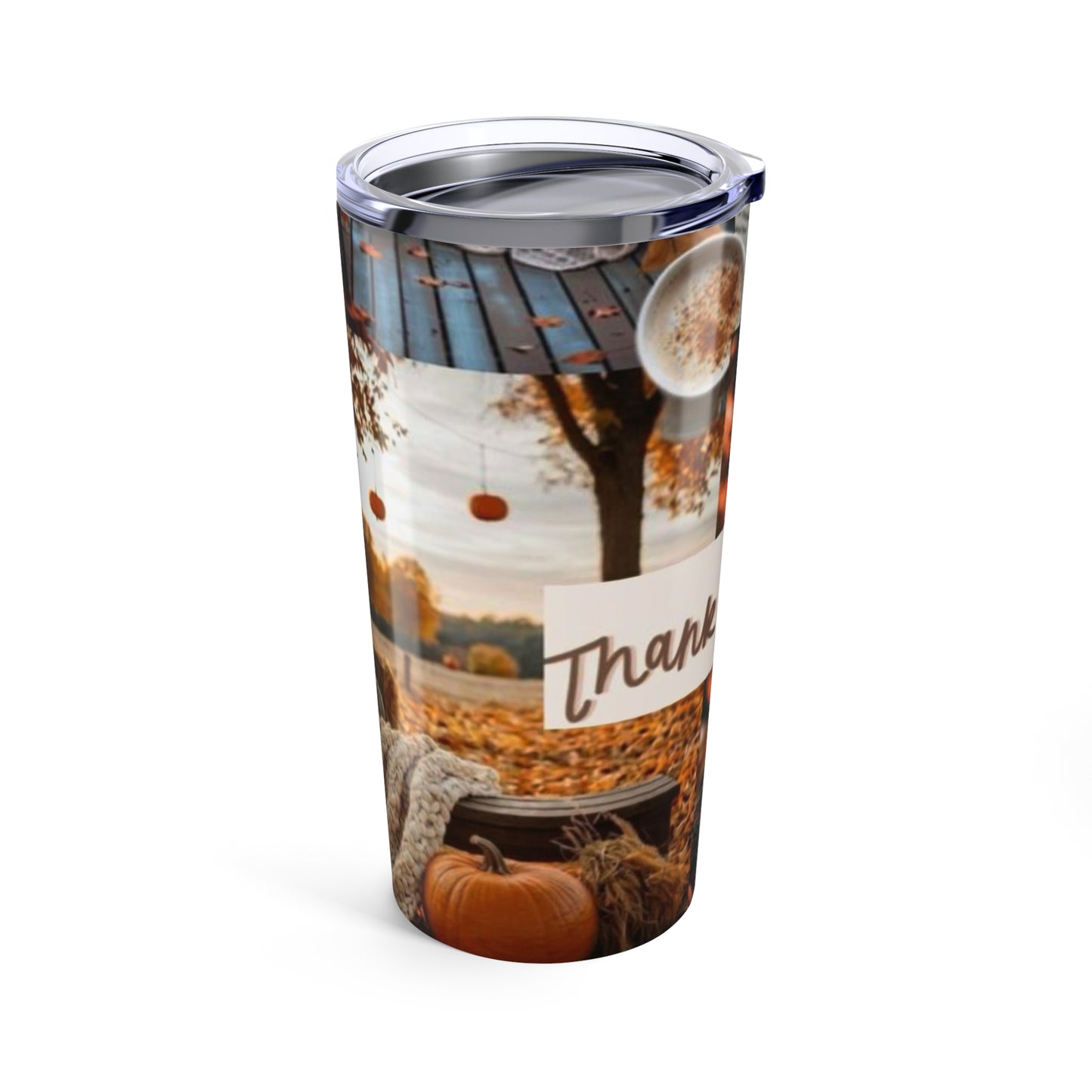 Fall-Inspired 20oz Tumbler | Thank You Gift, Seasonal Vibes, Cozy Aesthetic, Travel Mug, Autumn Decor