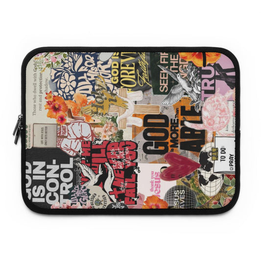 Unique Collage Laptop Sleeve - Trendy Tech Case, Laptop Bag, Gift for Students, Modern Accessories, Stylish Design