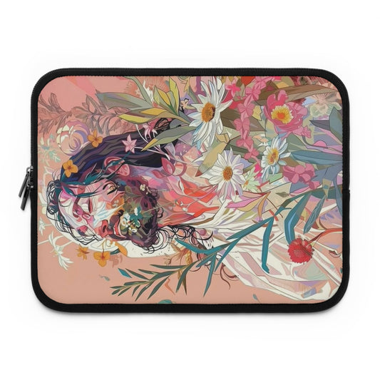 Floral Jesus Laptop Sleeve | Artistic Laptop Case, Vintage Tech Sleeve, Gift for Creatives, Unique Computer Bag, Aesthetic Accessories