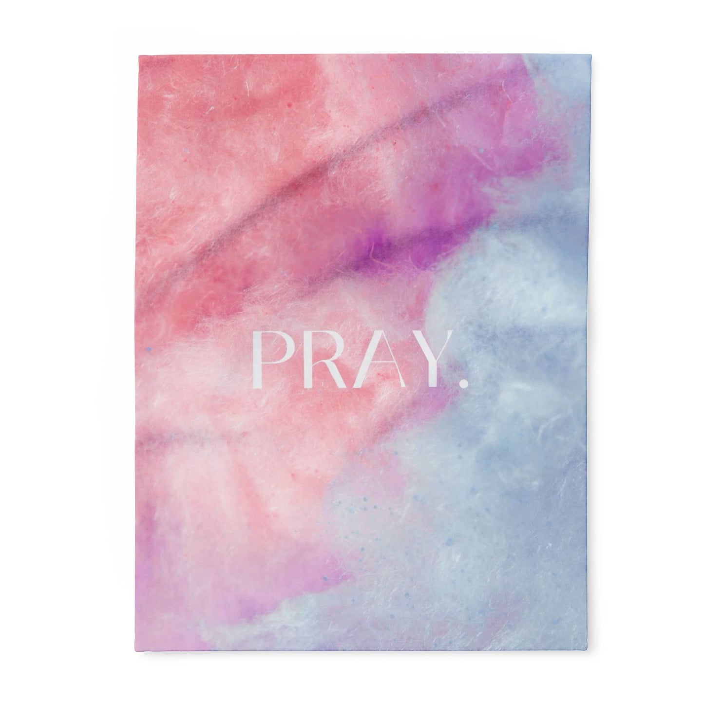 Inspirational Arctic Fleece Blanket - 'PRAY.'