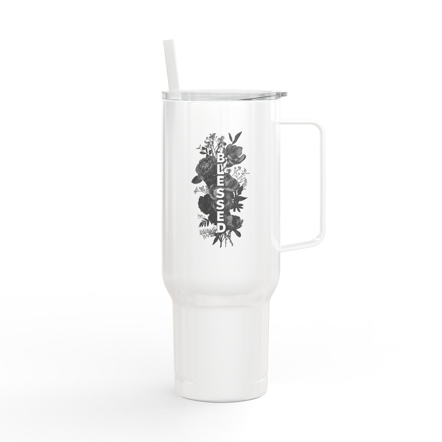 Blessed Insulated Tumbler, 40oz Travel Mug, Personalized Drinkware for Outdoors, Gift for Him/Her, Custom Engraved Cup