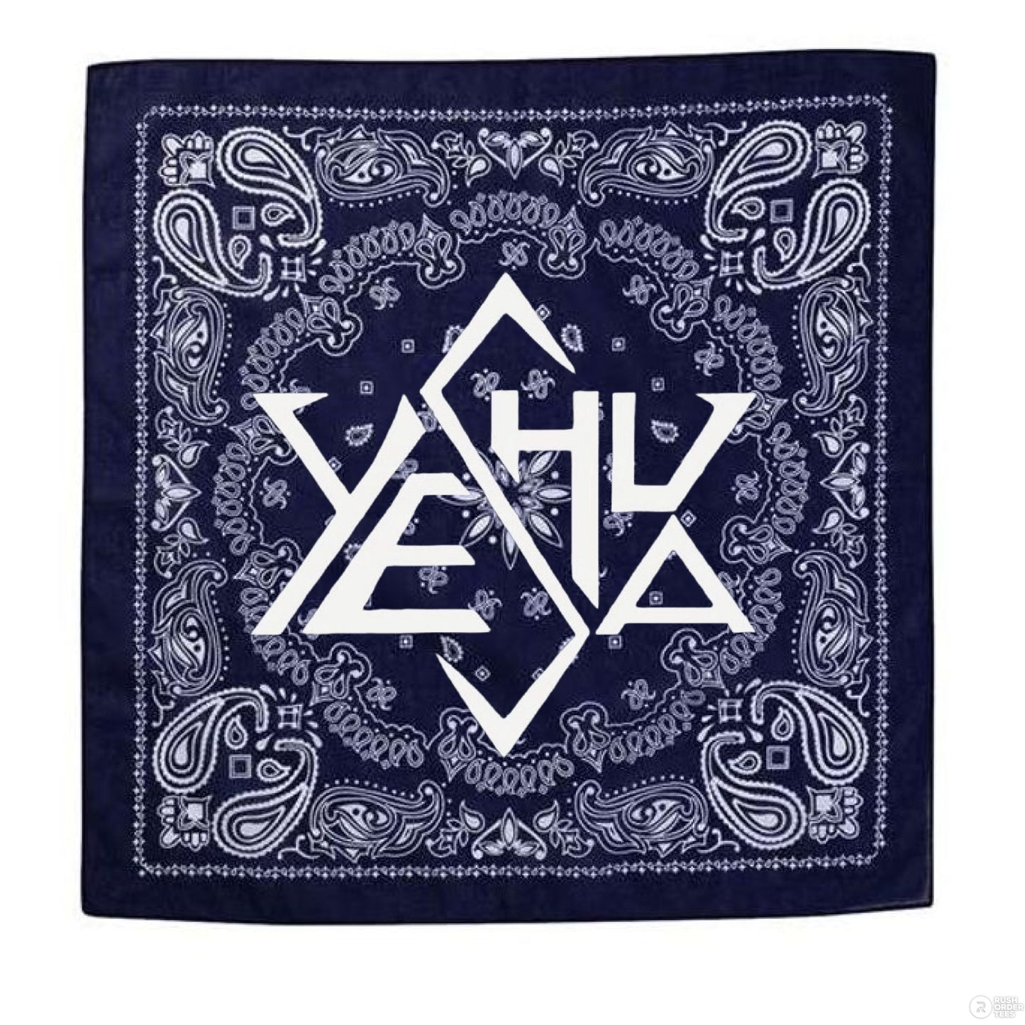 Navy Paisley - FRONT